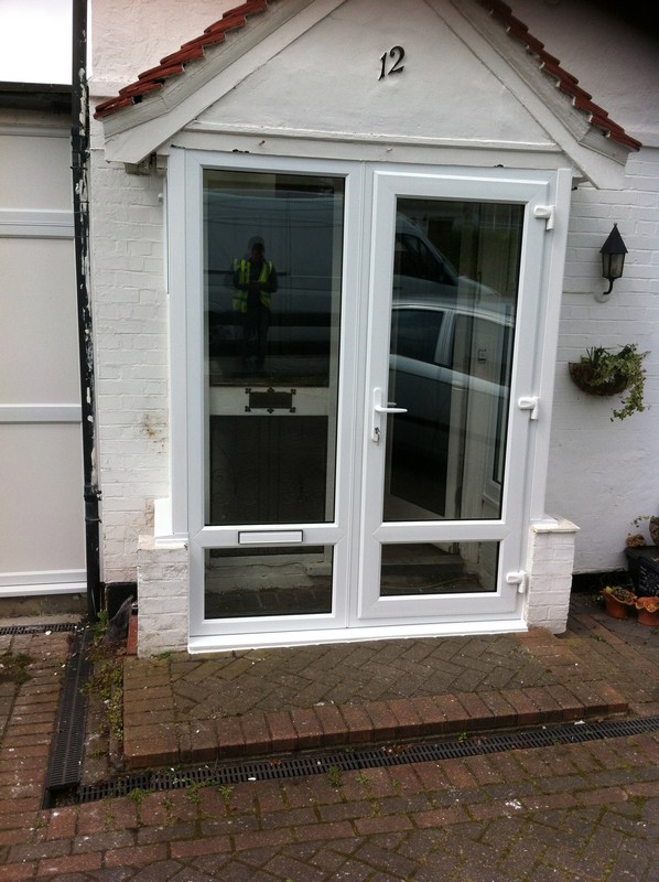 uPVC French doors fitted as front entrance in Forest Hill