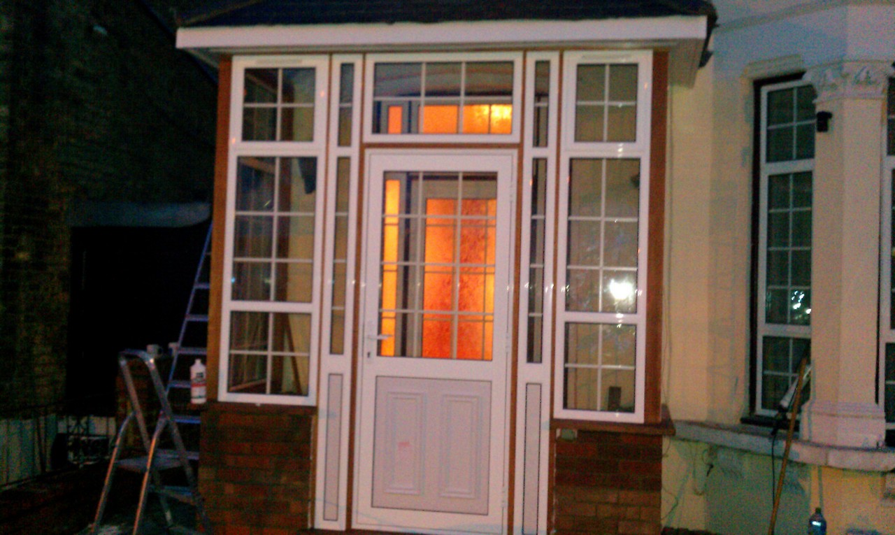 uPVC porch with Georgian bar glazing installed in Forest Hill